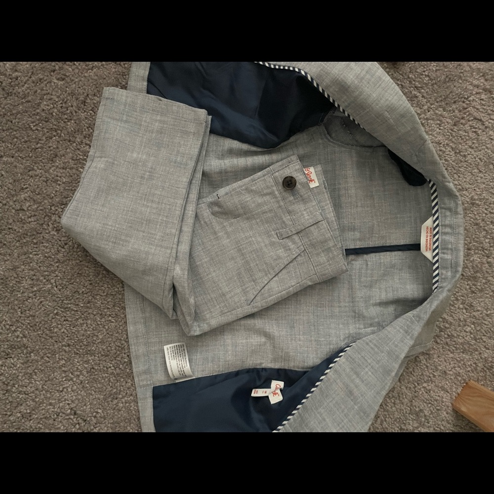 Chambray toddler suit size 18 months